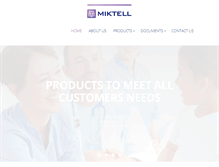 Tablet Screenshot of miktell.com